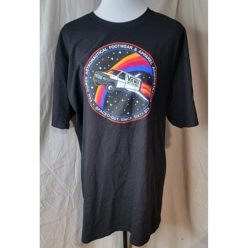 Vans Black Large Shirt Graphic 100% Cotton Tee Brand New Skater